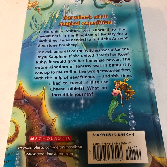 Geronimo Stilton Hard Cover The Search for Treasure first printing 2014 - Picture 2 of 7